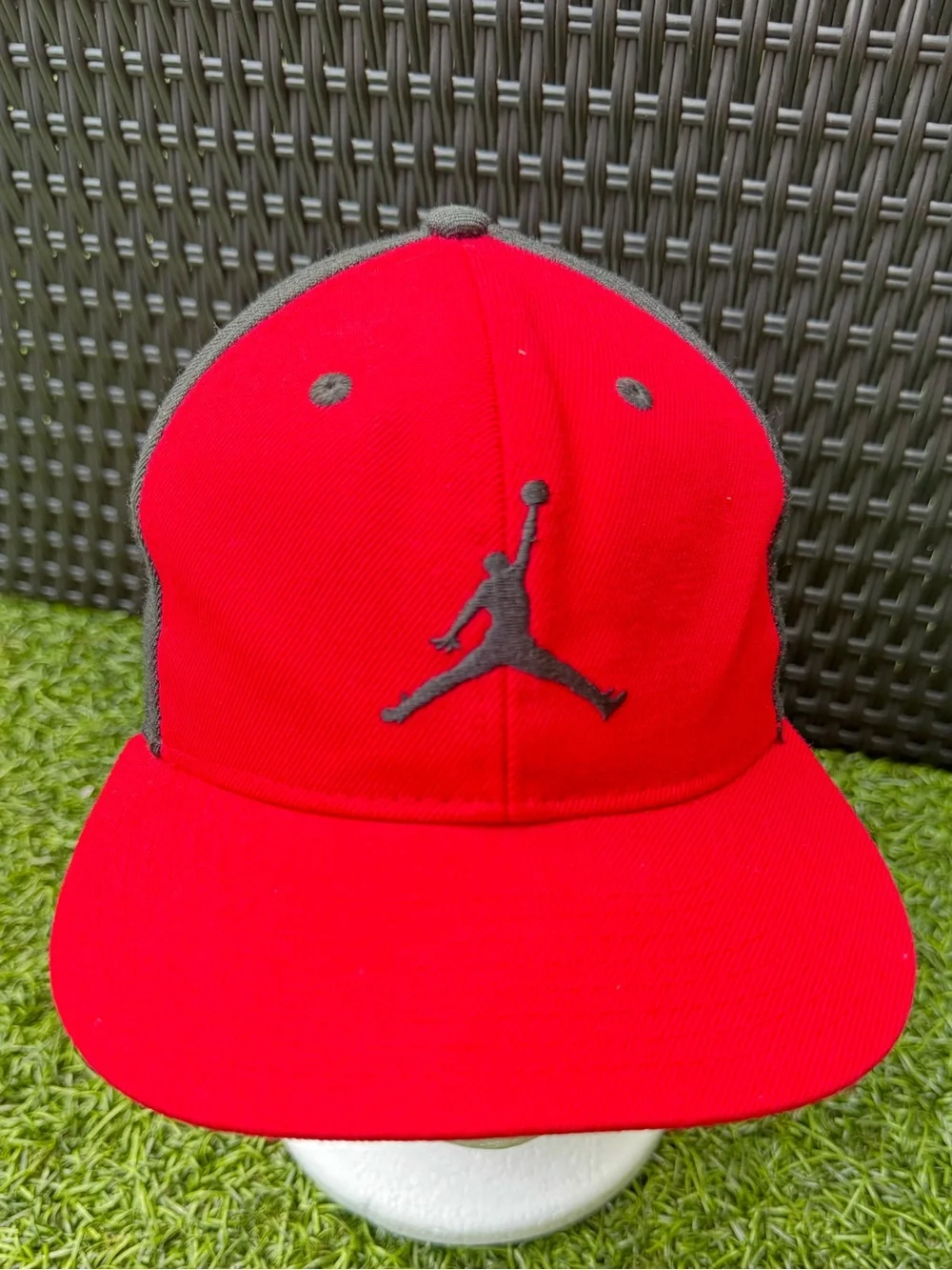Jordan Youth Pro Jumpman Snapback Hat Red Black